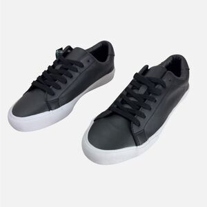 Tackle & Tides Men's Black Genuine Leather Memory Foam Casual Oxford Sho…